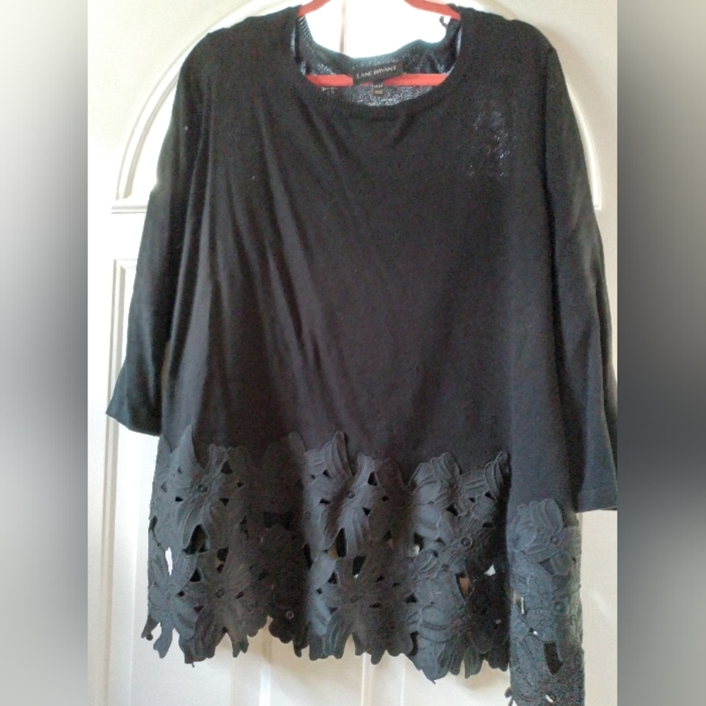 Plus size black sweater